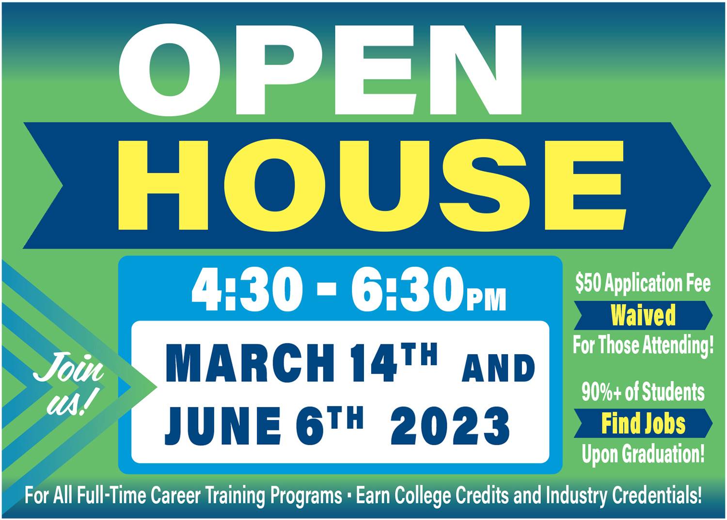 2023 Open House Dates